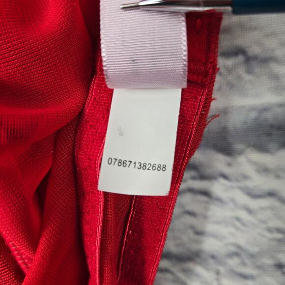 NWT Inner Secrets Mrs Claus Red Velveteen Mesh Maribou Cami size Medium Negligee - Picture 7 of 13